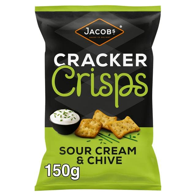 Jacob's Cracker Crisps Sour Cream & Chive 150g - gallery image 1