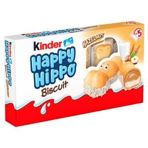 Kinder Happy Hippo Milk Hazelnut & Chocolate Biscuits Multipack 5x20.7g