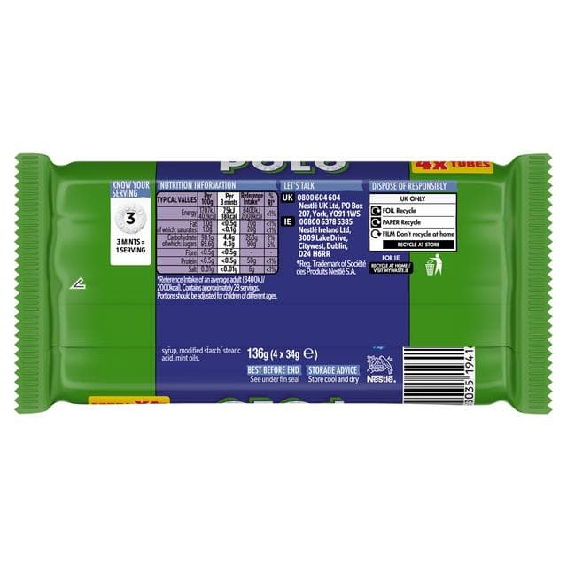 Polo Original Mints Roll Multipack x4 34g - gallery image 3