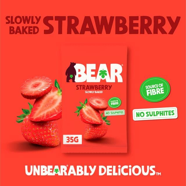 BEAR Fruit Dried Strawberries 35g - gallery image 3