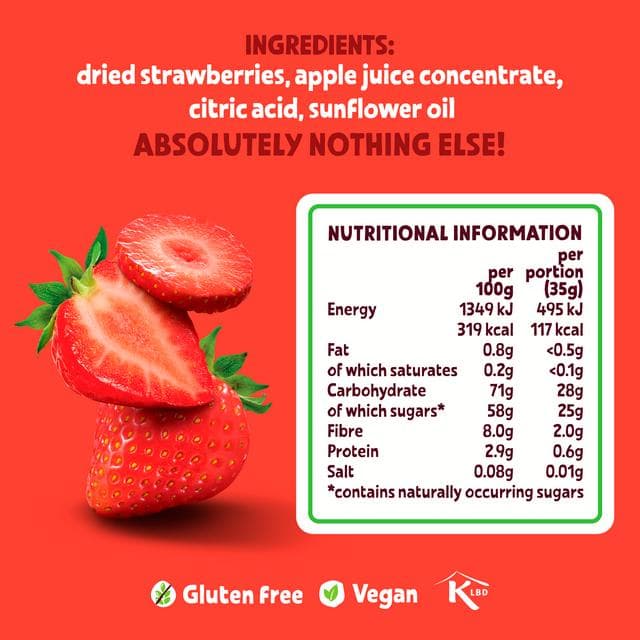 BEAR Fruit Dried Strawberries 35g - gallery image 4