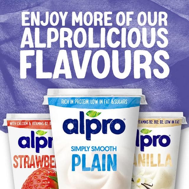 Alpro Raspberry Cranberry & Blackberry Yoghurt Alternative 4x125g - gallery image 5