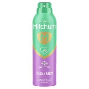 Mitchum Women Triple Odor Defense Protection Shower Fresh Anti-Perspirant & Deodorant 200ml