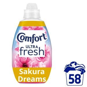 Comfort Ultra Fresh & Protect Sakura Dreams Fabric Conditioner 58 washes 870ml