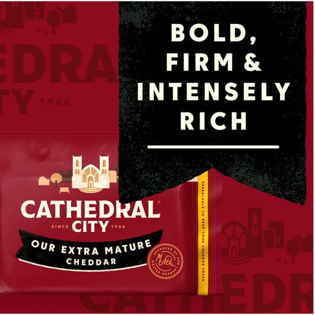 Cathedral City Extra Mature Cheddar Cheese 550g - gallery image 2