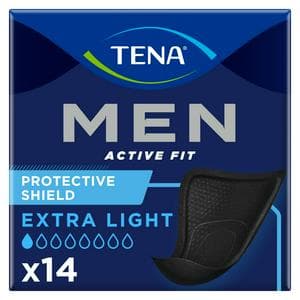 TENA Men Active Fit Absorbent Shield Incontinence Pad x14