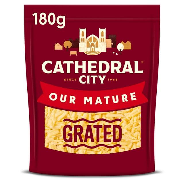 Cathedral City Grated Mature Cheddar Cheese 180g - gallery image 1