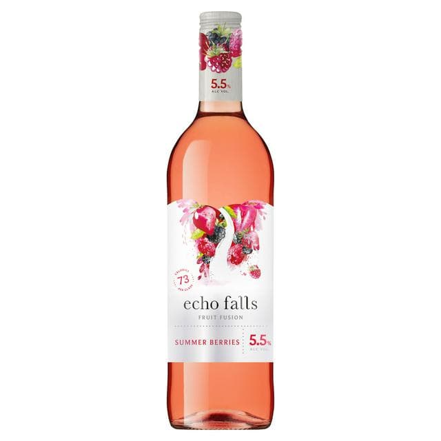 Echo Falls Summer Berries Fruit Fusion Rose Wine 5.5% ABV 75cl - gallery image 1
