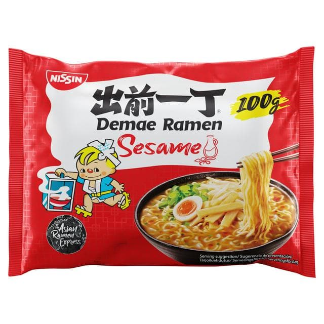 Nissin Demae Ramen Sesame Flavour Japanese Noodlesoup 100g - gallery image 1