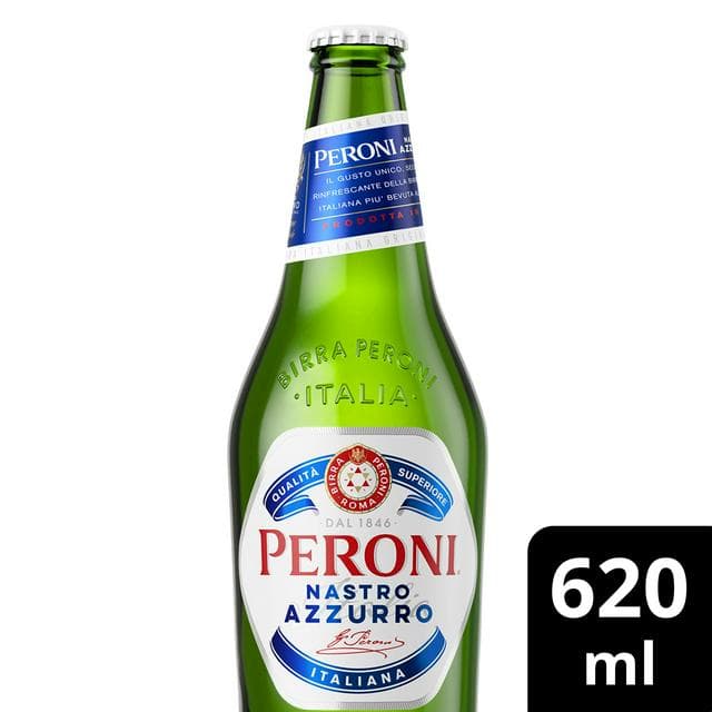 Peroni Nastro Azzurro Beer Lager Bottle 620ml - gallery image 1