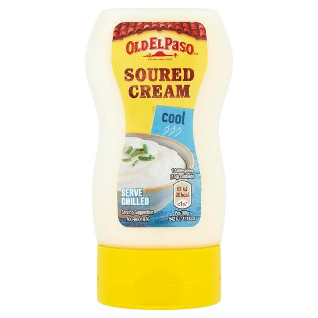 Old El Paso Mexican Squeezy Soured Cream Topping 230g - gallery image 1