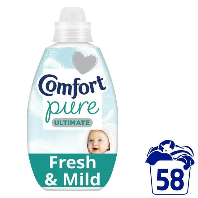 Comfort Fabric Conditioner Pure Ultra Concentrated 58 Washes 870ml - gallery image 1
