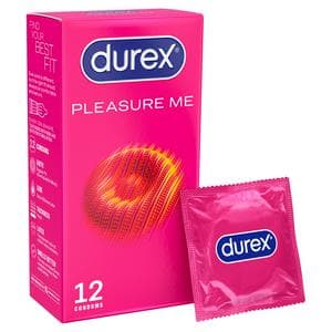 Durex Pleasure Me Ribbed & Dotted Condoms x12