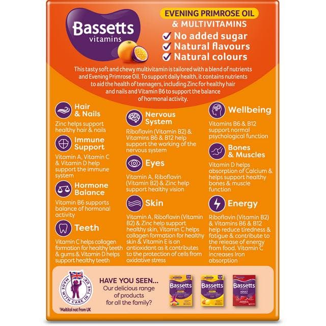 Bassetts Vitamins Evening Primrose Oil & Multivits 12-18 x30 - gallery image 2