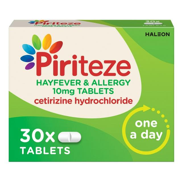 Piriteze Hayfever & Allergy Antihistamine Tablets x30 - gallery image 1