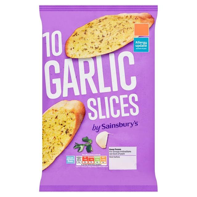 Sainsbury's Garlic Slices x10 260g - gallery image 1