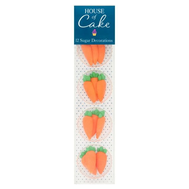 House of Cake Carrot Sugar Decorations 25g - gallery image 1