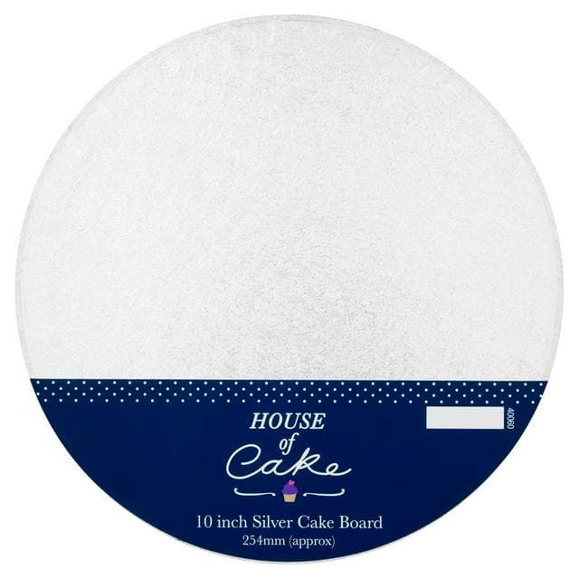 House of Cake Round Silver Cake Board 10 inch - gallery image 1