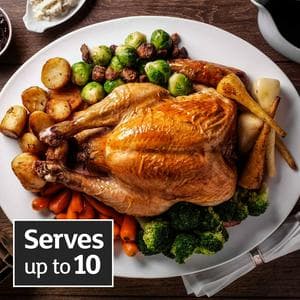 Sainsbury's Medium Free Range Fresh British Norfolk Black Whole Turkey, Taste the Difference 4-5.99kg