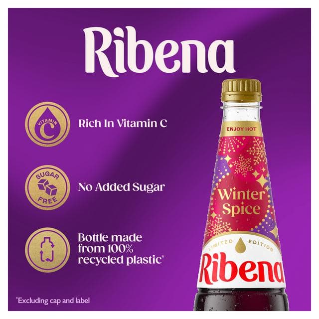 Ribena Winter Spice Squash No Added Sugar 850ml - gallery image 3