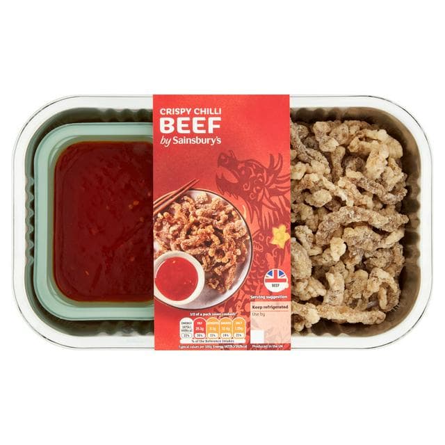 Sainsbury's Chinese Crispy Chilli Beef Ready Meal Main For 2 300g - gallery image 1