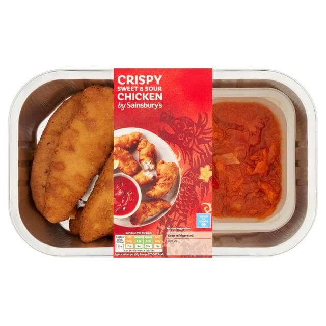 Sainsbury's Chinese Crispy Sweet & Sour Chicken Ready Meal Main For 2 350g - gallery image 1