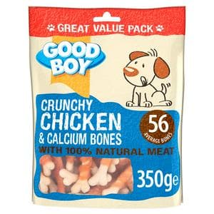 Good Boy Pawsley & Co Crunchy Chicken & Calcium Bones Dog Treats 350g
