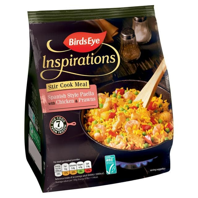 Birds Eye Inspirations Spanish Paella With Chicken & Prawns 350g - gallery image 1