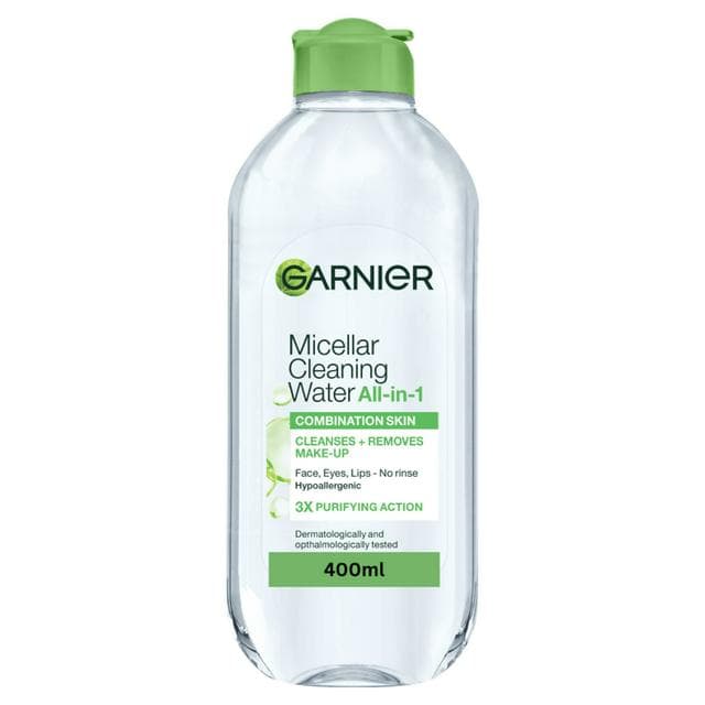 Garnier Micellar Water Facial Cleanser Makeup Remover For Combination Skin 400ml - gallery image 1