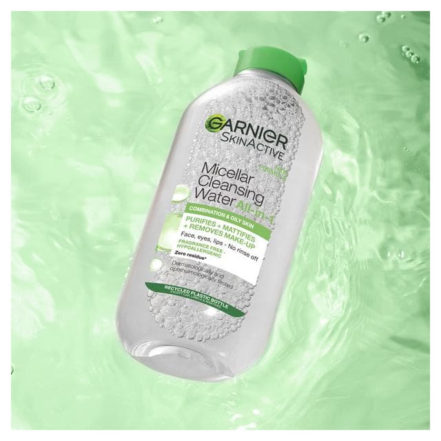 Garnier Micellar Water Facial Cleanser Makeup Remover For Combination Skin 400ml - gallery image 3
