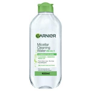 Garnier Micellar Water Facial Cleanser Makeup Remover For Combination Skin 400ml