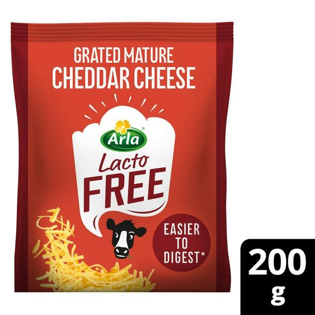 Arla Lactofree Mature Cheddar Grated Cheese 200g - gallery image 1