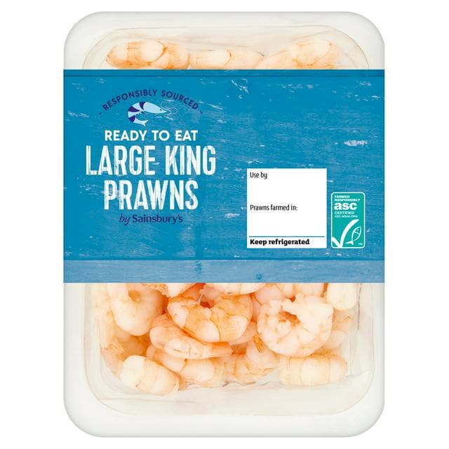 Sainsbury's Large King Prawns ASC 300g - gallery image 1