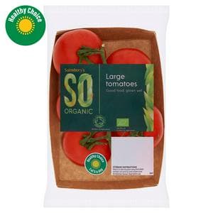 Sainsbury's Large Tomatoes, SO Organic 400g