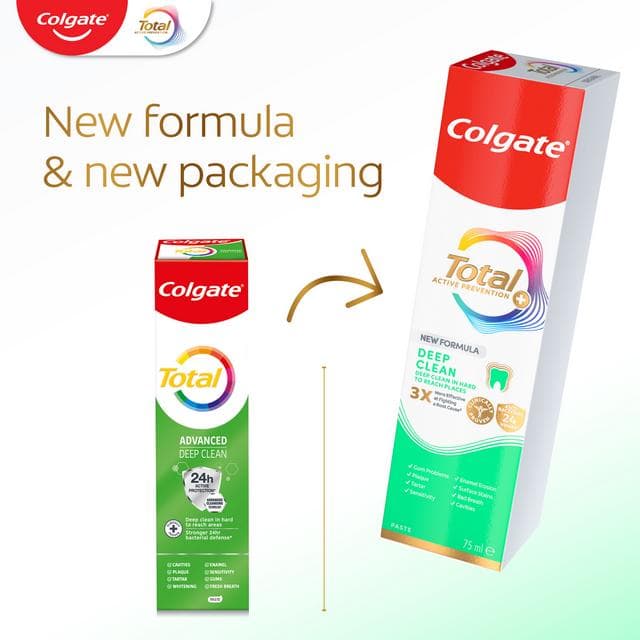 Colgate Total Active Prevention + Deep Clean Toothpaste 75ml - gallery image 6