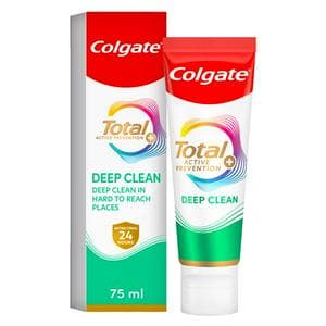 Colgate Total Active Prevention + Deep Clean Toothpaste 75ml