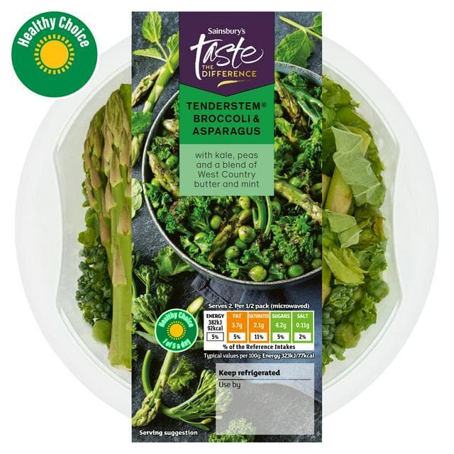 Sainsbury's Minted Tenderstem Broccoli & Asparagus 260g - gallery image 1