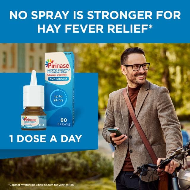 Pirinase Hayfever Once Daily Nasal Spray 60 Sprays - gallery image 5