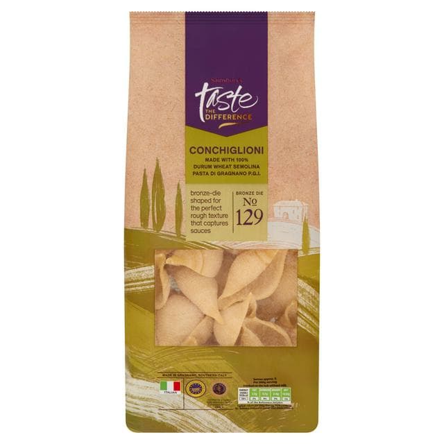 Sainsbury's Conchiglioni Pasta, Taste the Difference 500g - gallery image 1