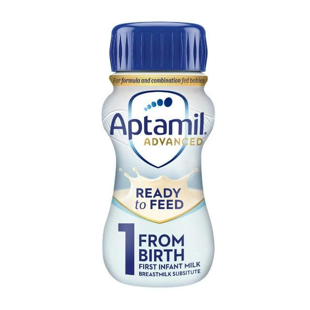 Aptamil Advanced 1 First Infant Baby Milk Formula Liquid From Birth Ready To Feed 200ml - gallery image 1