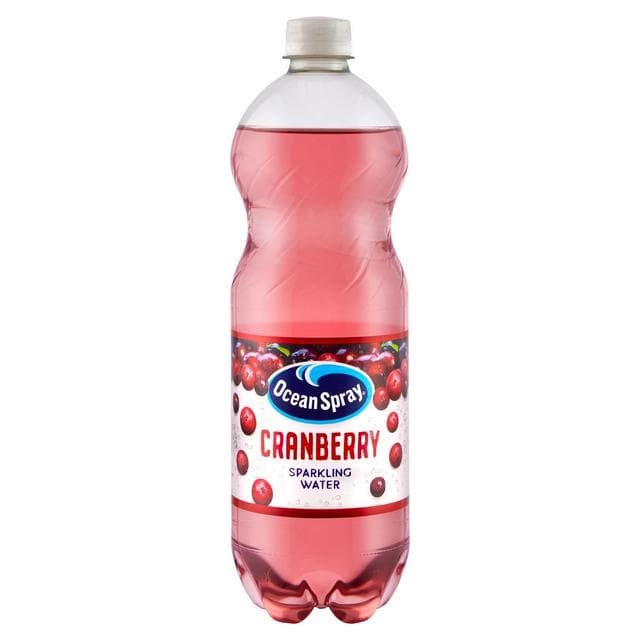 Ocean Spray 1L Cranberry Sparkling Water Bottle - gallery image 1