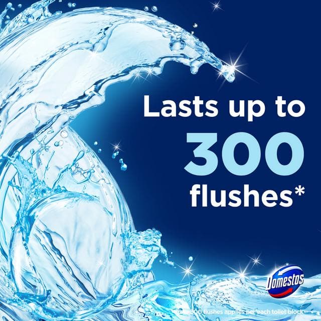 Domestos 1 x 50g Ocean Toilet Freshener Rim Block Cleaner - gallery image 2