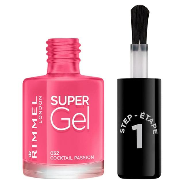 Rimmel London Super Gel Nail Polish 032 Cocktail Passion 12ml - gallery image 1