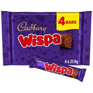 Cadbury Wispa 4 x 27.75g Multipack Chocolate Bar
