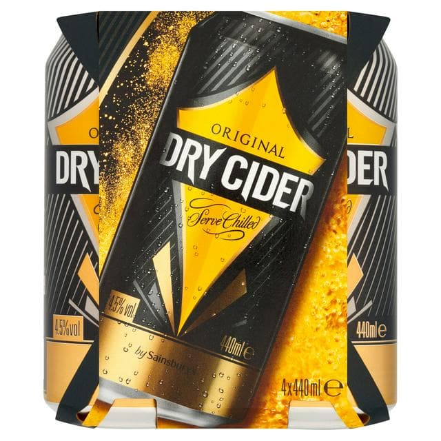 Sainsbury's Original Dry Cider 4x440ml - gallery image 1