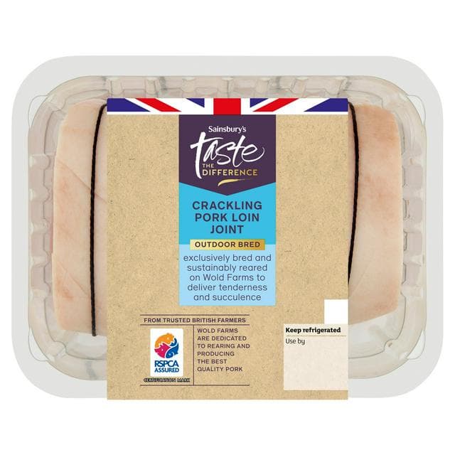 Sainsbury's Outdoor Bred British Pork Loin Joint, Taste the Difference 1kg - gallery image 1