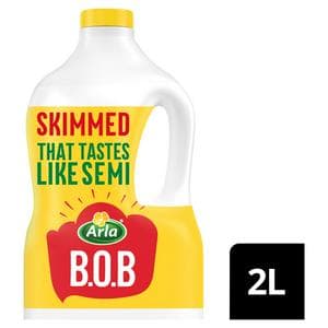 Arla Bob Skimmed Milk Tastes like Semi Skimmed 2L