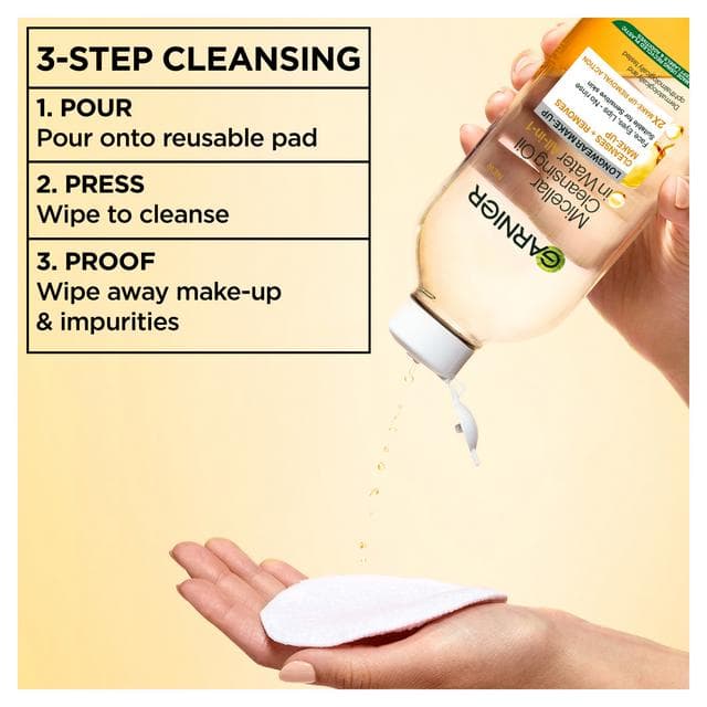 Garnier Micellar Water Oil Infused Facial Cleanser For Waterproof Makeup Remover 400ml - gallery image 5