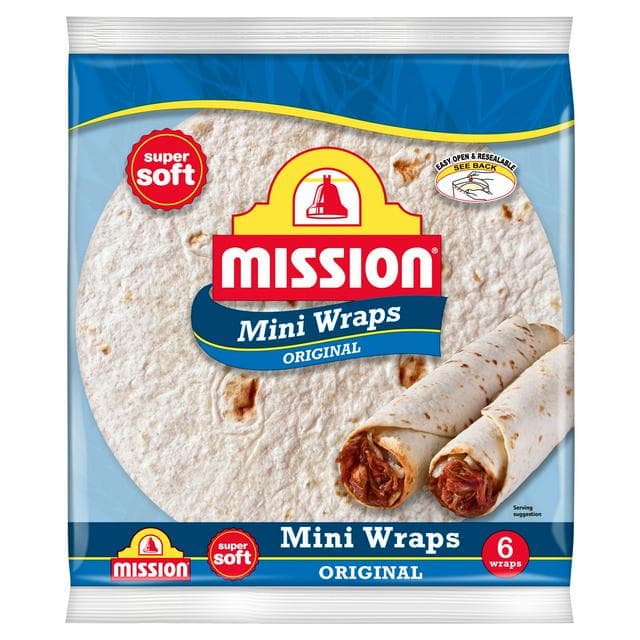 Mission 6 x Original Mini Tortilla Wraps 186g - gallery image 1