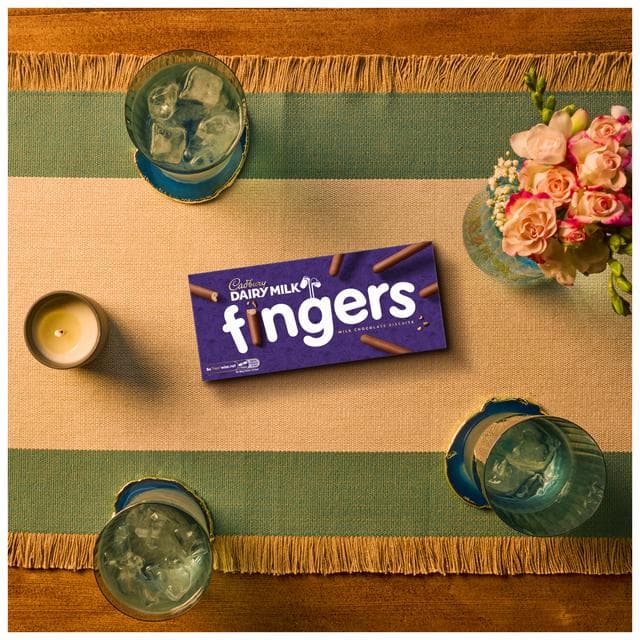 Cadbury Dairy Milk Fingers Milk Chocolate Covered Biscuits 114g - gallery image 2